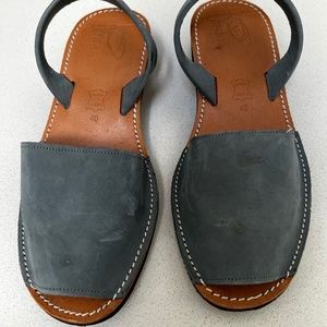 Zero + Maria Cornejo Blue Ita Sandas Sz 40